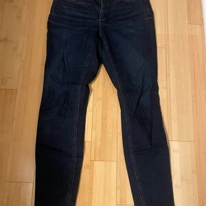 LOFT Women's Dark Blue Skinny Jeans